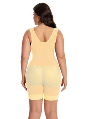 Lace Shapewear Bodysuit – Full Coverage with Zipper Design-DH04