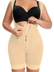 Lace Shapewear Bodysuit – Full Coverage with Zipper Design-DH04