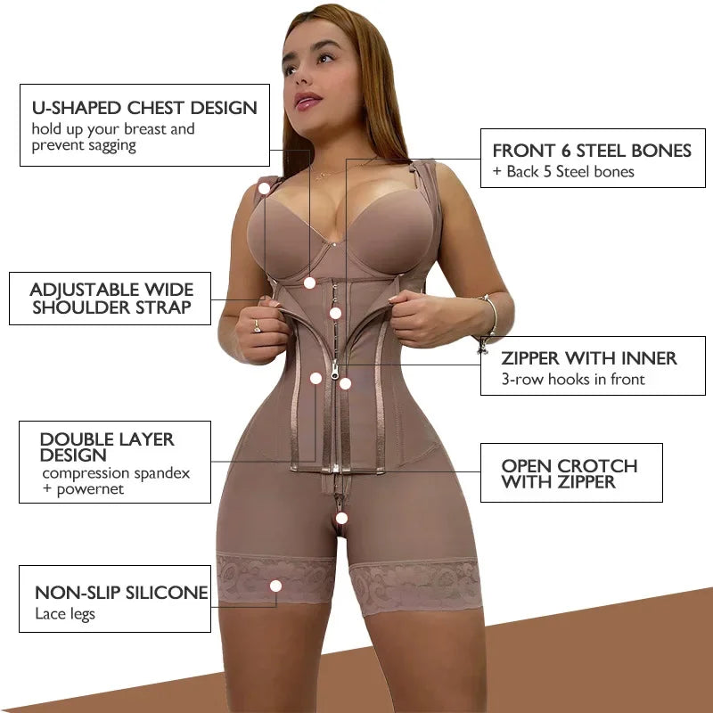 Compression Shapewear – Seamless Fit, Dual Tummy Support-DH01