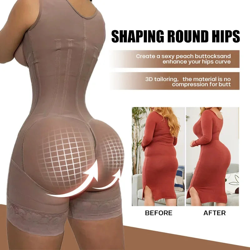 Compression Shapewear – Seamless Fit, Dual Tummy Support-DH01