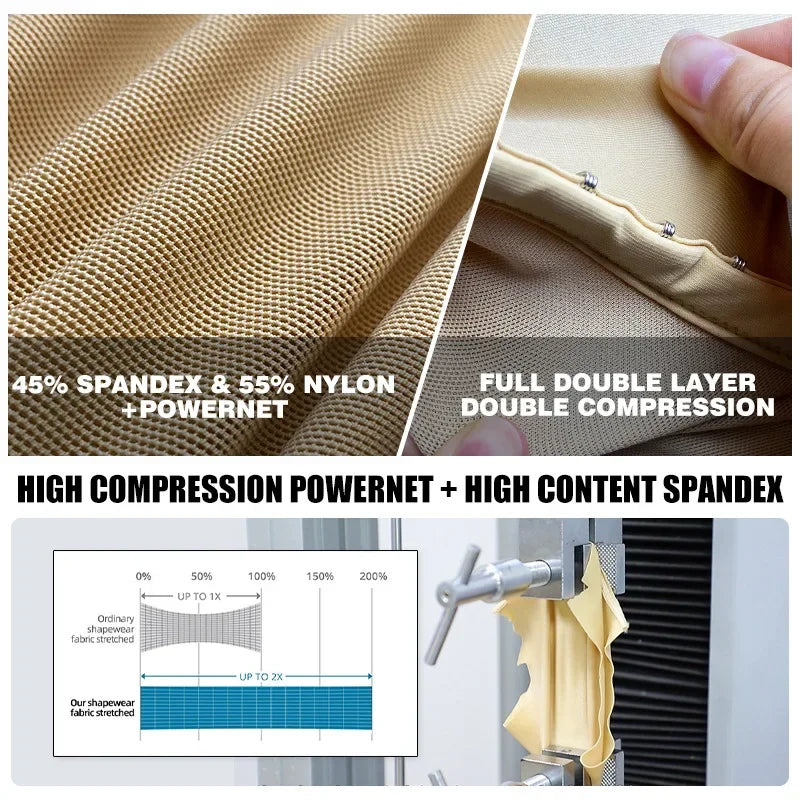 Compression Shapewear – Seamless Fit, Dual Tummy Support-DH01